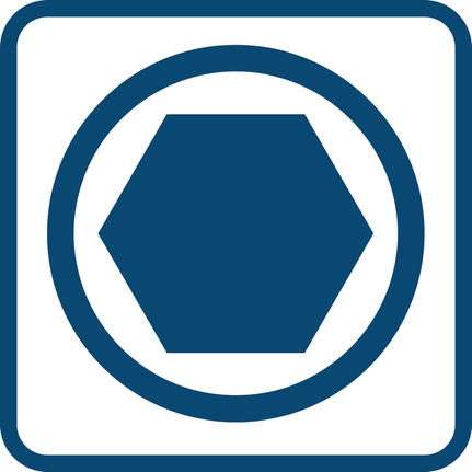 外六角形轮廓。