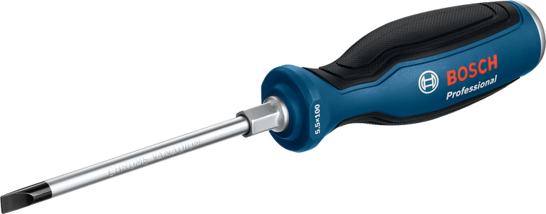 BoschSL5.5x100 铬钒钢螺丝刀。