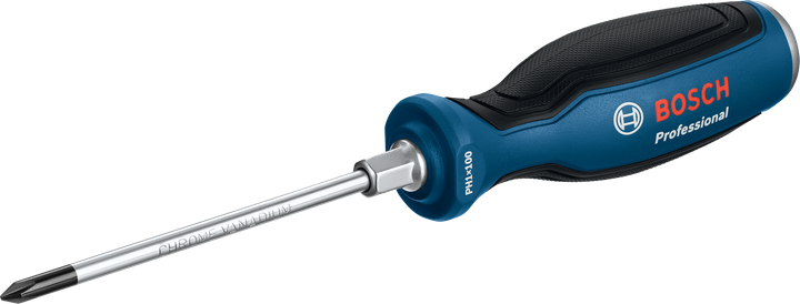 BoschPH1x100 专业螺丝刀，带人体工程学手柄。