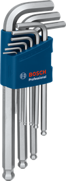 Bosch9件套S2六角扳手套装，蓝色收纳盒装。