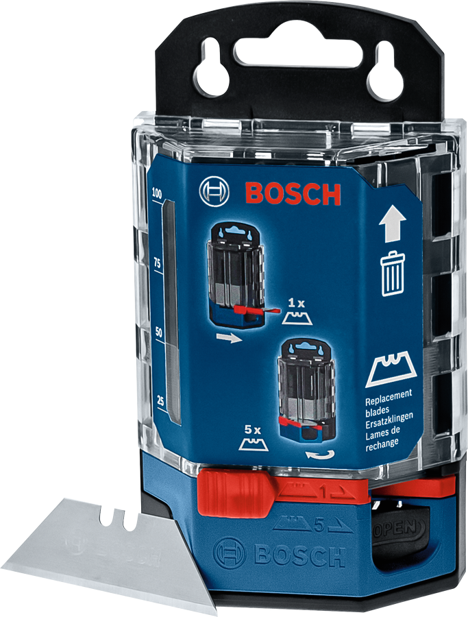 Bosch刀片分配器，含50个替换刀片。