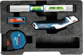 Bosch手动工具混合套装 13 件套，含水平仪、切割器和卷尺。