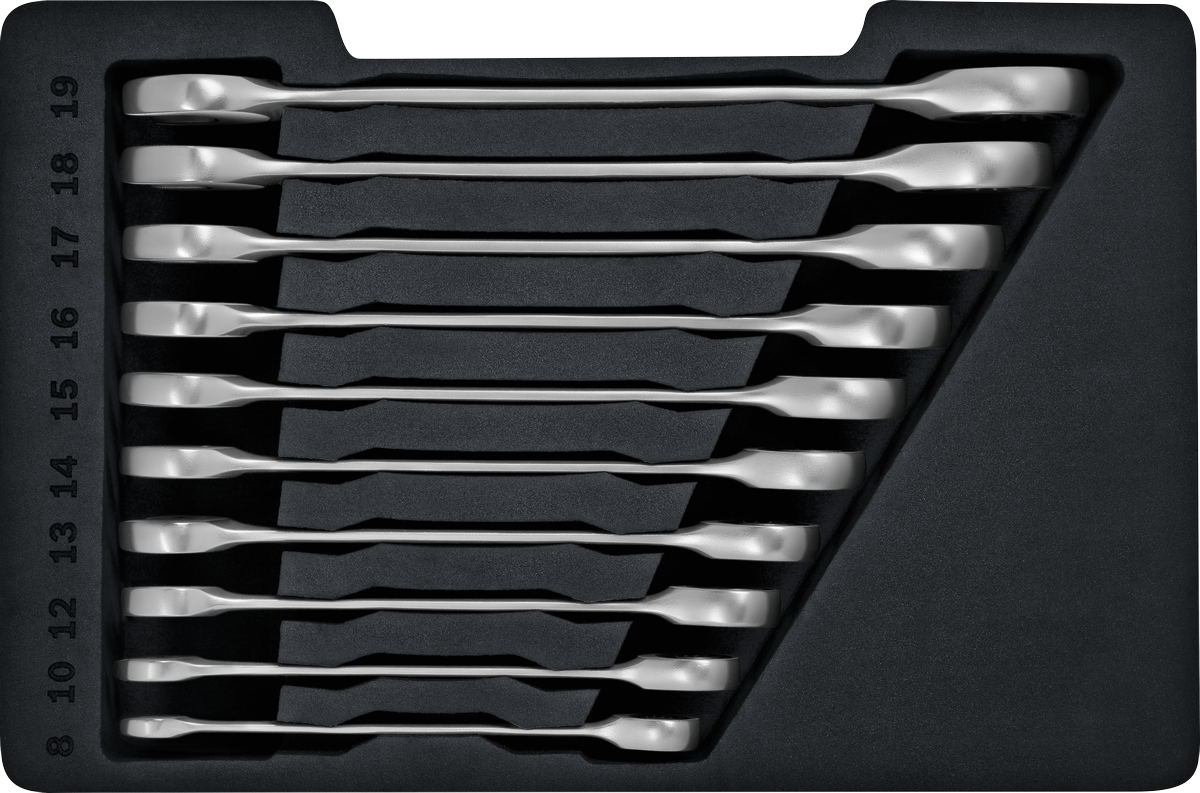 Bosch棘轮扳手套装，10 件装，托盘包装。