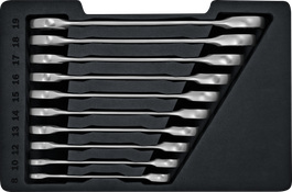 Bosch棘轮扳手套装，10 件装，托盘包装。