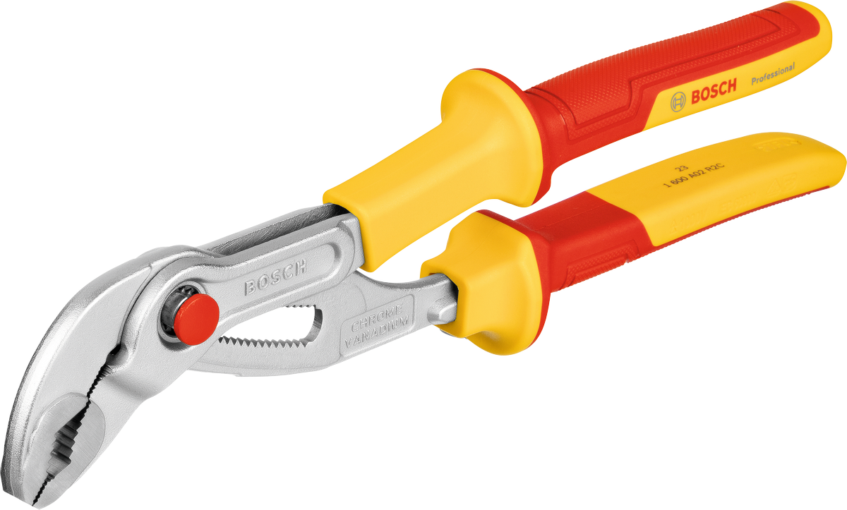 BoschVDE 水泵钳 250 毫米 铬钒钢。