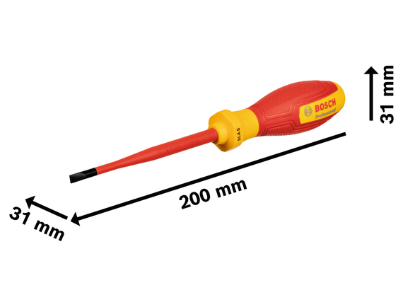 专业系列VDE SL4.5x100毫米螺丝刀