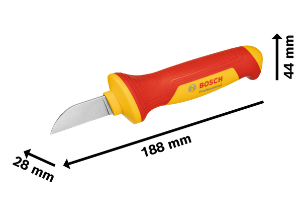 BoschVDE 电缆刀，刀片长 51.6 毫米。