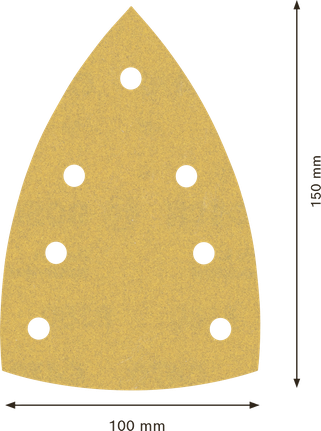 Bosch EXPERT C470 砂纸 100x150mm，粒度 180。.