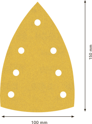 Bosch EXPERT C470 砂纸 100x150mm G240 7 孔。.