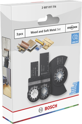 Bosch木质和软金属刀片套装 3 件.