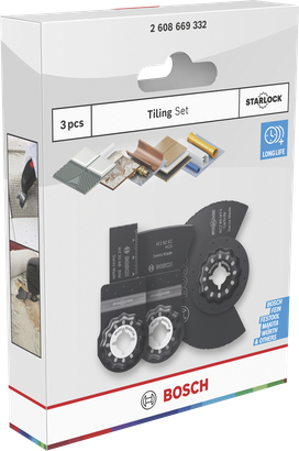 Bosch瓷砖刀片套装 3 件套。.