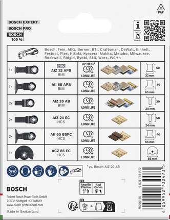 Bosch木质和软金属套装 9 件套.