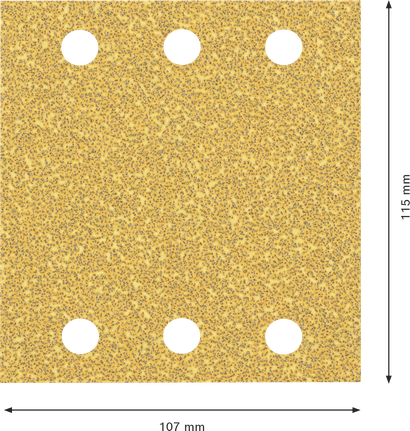 Bosch EXPERT C470 砂纸 115x107 毫米 粒度 40。.