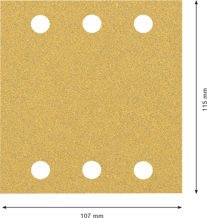 Bosch EXPERT C470 砂纸 115x107 毫米，粒度 60。.