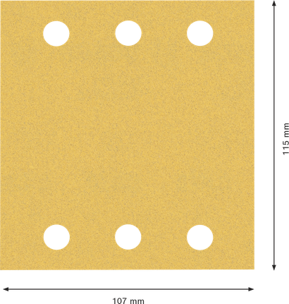 Bosch EXPERT C470 砂纸 115x107 毫米，粒度 120。.