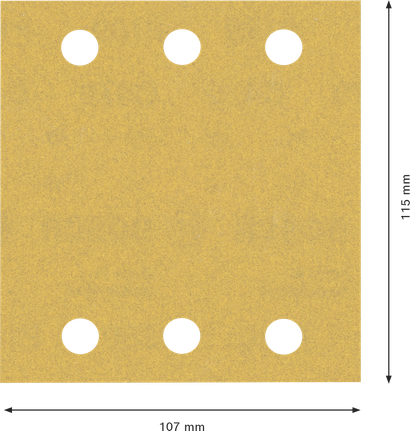 Bosch EXPERT C470 砂纸 115x107 毫米，粒度 180。.