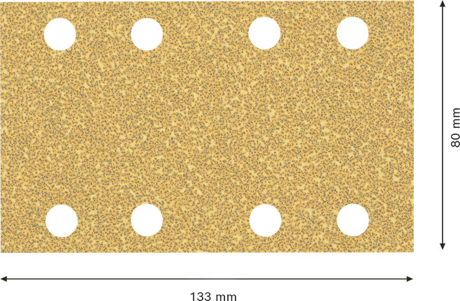 BoschEXPERT C470 砂纸 80x133mm 粒度 40。.