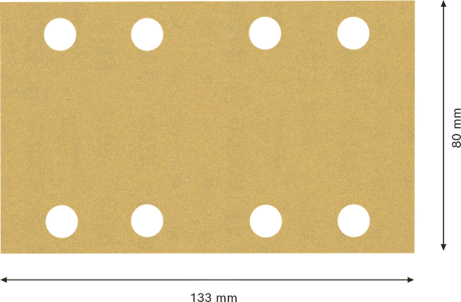 BoschEXPERT C470 砂纸 80x133mm 粒度 180。.