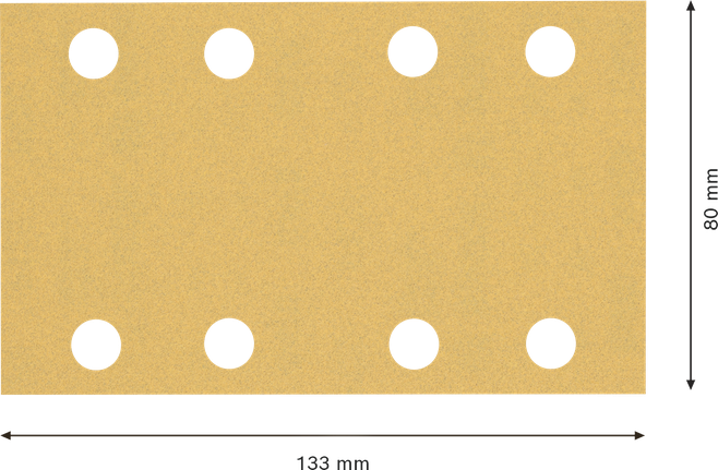 BoschEXPERT C470 砂纸片 80x133 毫米，带孔。.