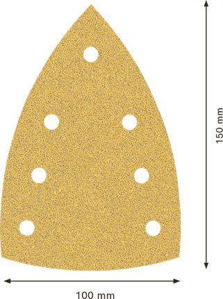 Bosch EXPERT C470 砂纸 100x150mm，7 个孔。.