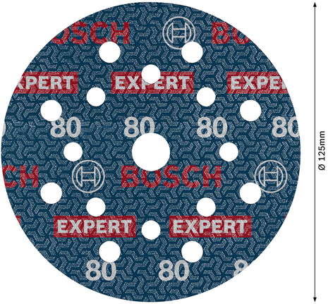BoschEXPERT O780 125 毫米 G80 箔砂磨盘。.