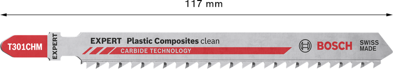 Bosch T301CHM EXPERT 塑料复合材料清洁拼图锯刀片。.