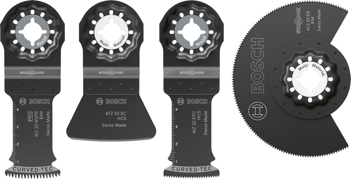Bosch地板和配件套装，4 件套多用途刀片。.