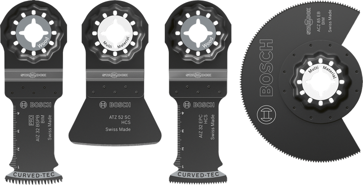 Bosch地板和配件套装，4 件套多用途刀片。.