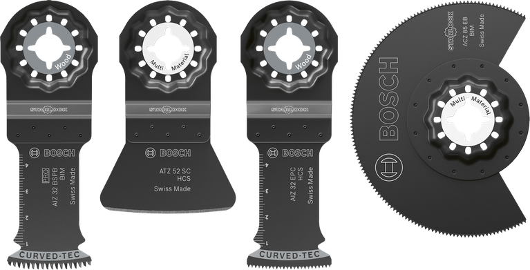 Bosch地板和配件套装，4 件套多用途刀片。.