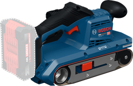 BoschGBS18V-75 带式砂光机，带 18V 电池槽。