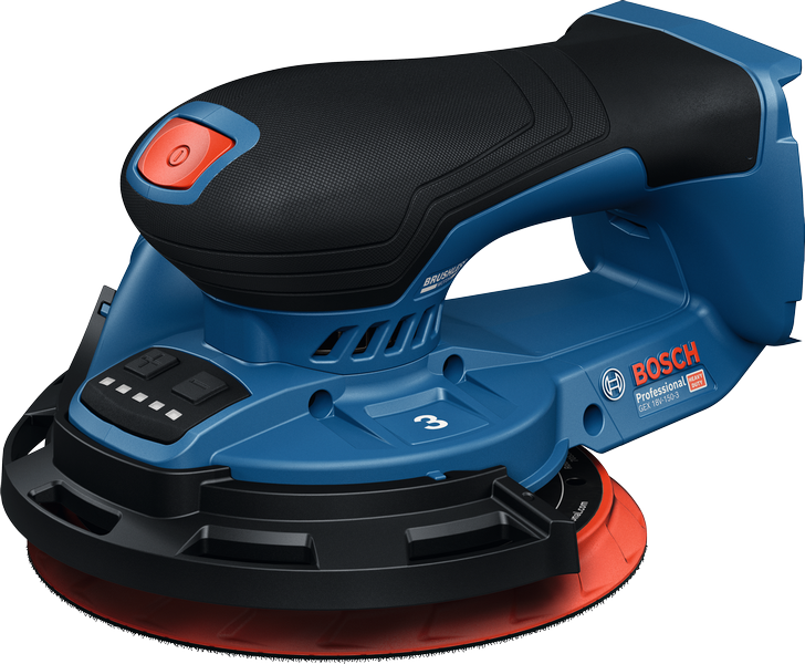 BoschGEX 18V-150-3 无绳轨道砂光机。