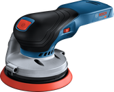 BoschGEX 18V-125 无绳随机轨道砂光机。