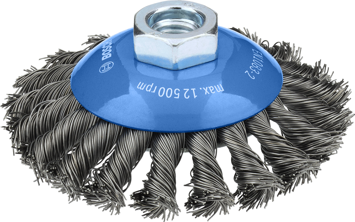 Bosch金属重型斜角刷 100 x 0.5 毫米，适用于角磨机。