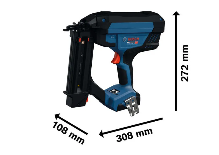 BoschGNH18V-50-2M 无绳 18 号直钉枪。
