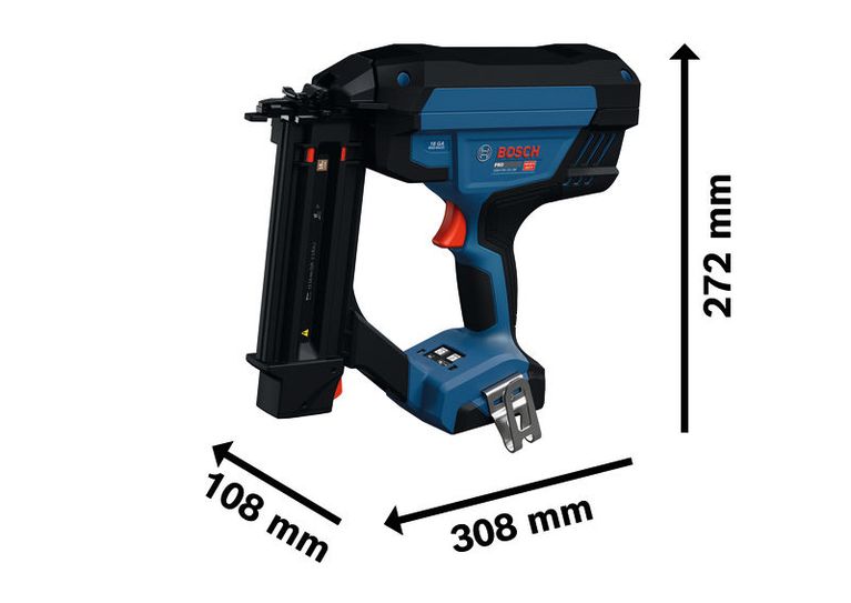 BoschGNH18V-50-2M 无绳 18 号直钉枪。