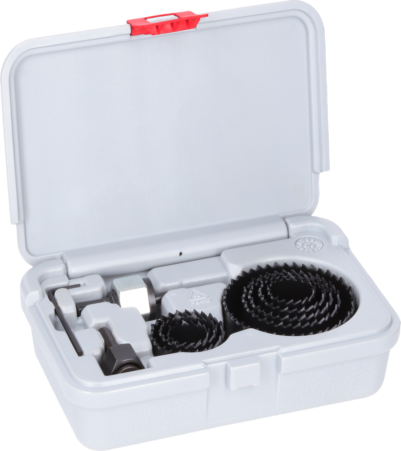 Bosch木材和石膏板开孔锯套装，塑料盒装。