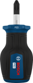 BoschPRO 短柄螺丝刀 PZ2 x 25 毫米，带人体工程学手柄。