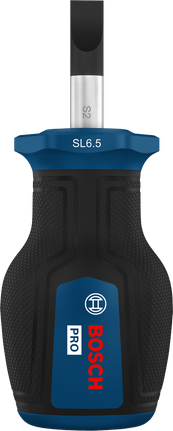 BoschPRO 短柄螺丝刀 SL 1.2 x 6.5 毫米。