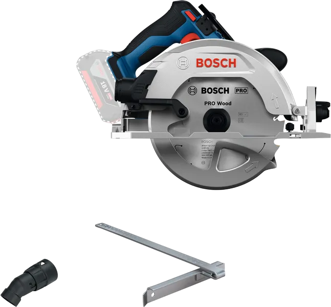 BoschGKS18V-68-2 圆锯，用于木材切割。
