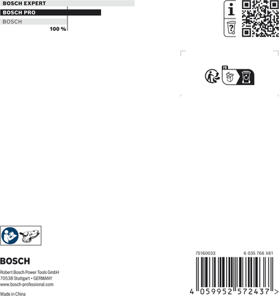 BoschPRO 中号砂纸垫 125 毫米，带 8 个孔。