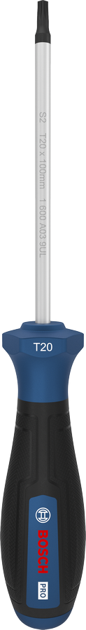 BoschPRO 螺丝刀 TX20 x 100 毫米人体工学手柄。