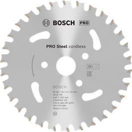 BoschPRO 钢制无绳钢筋切割圆锯片。