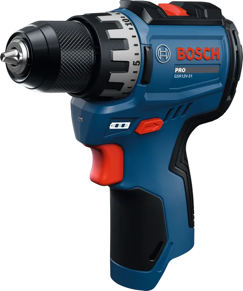 BoschGSR12V-31 无绳电钻，设计紧凑。