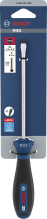 BoschPRO SL 螺丝刀 1.0 x 5.5 x 125 毫米，适用于一字螺丝。