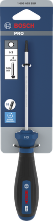 BoschPRO H3 x 100 毫米螺丝刀，采用 S2 钢材。