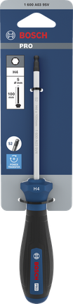 BoschPRO H4 x 100 毫米螺丝刀，S2 钢轴。