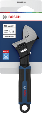 Bosch可调扳手 150 毫米，开口范围 0-24 毫米。