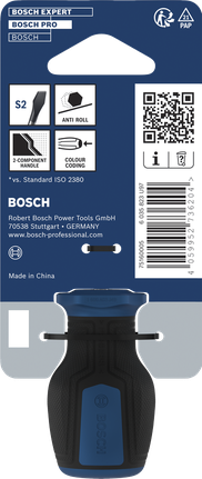BoschPRO 短柄螺丝刀 SL 1.0 x 4.5 x 25 毫米。