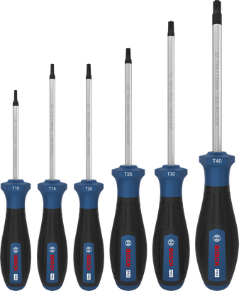 PRO专业系列梅花形螺丝刀套装，6件装