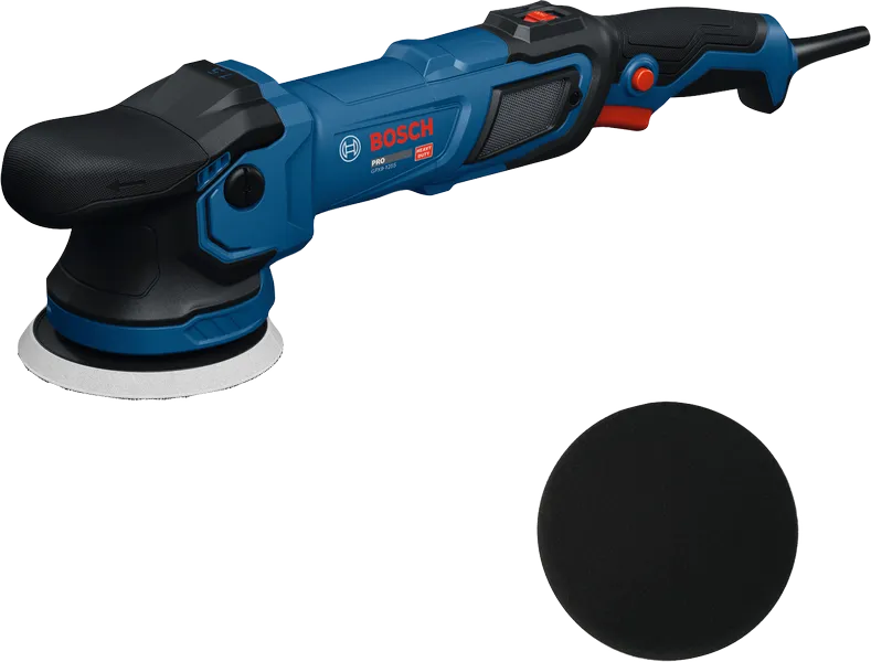 BoschGPX9-125S 随机轨道抛光机，带抛光垫。